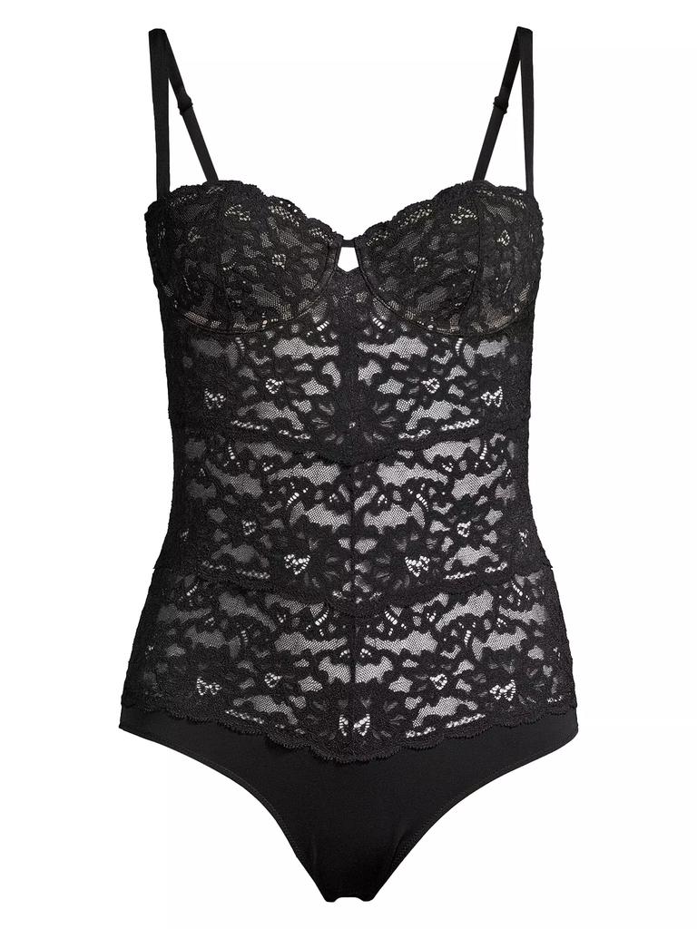 Fleur du Mal Charlotte Lace Balconette Bodysuit