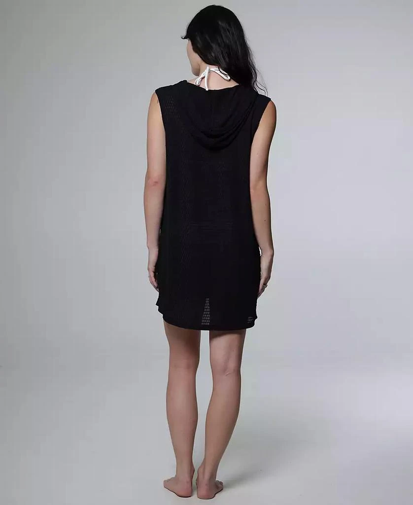 J Valdi Women's Sleeveless Zip-Up Swim Hoodie 3