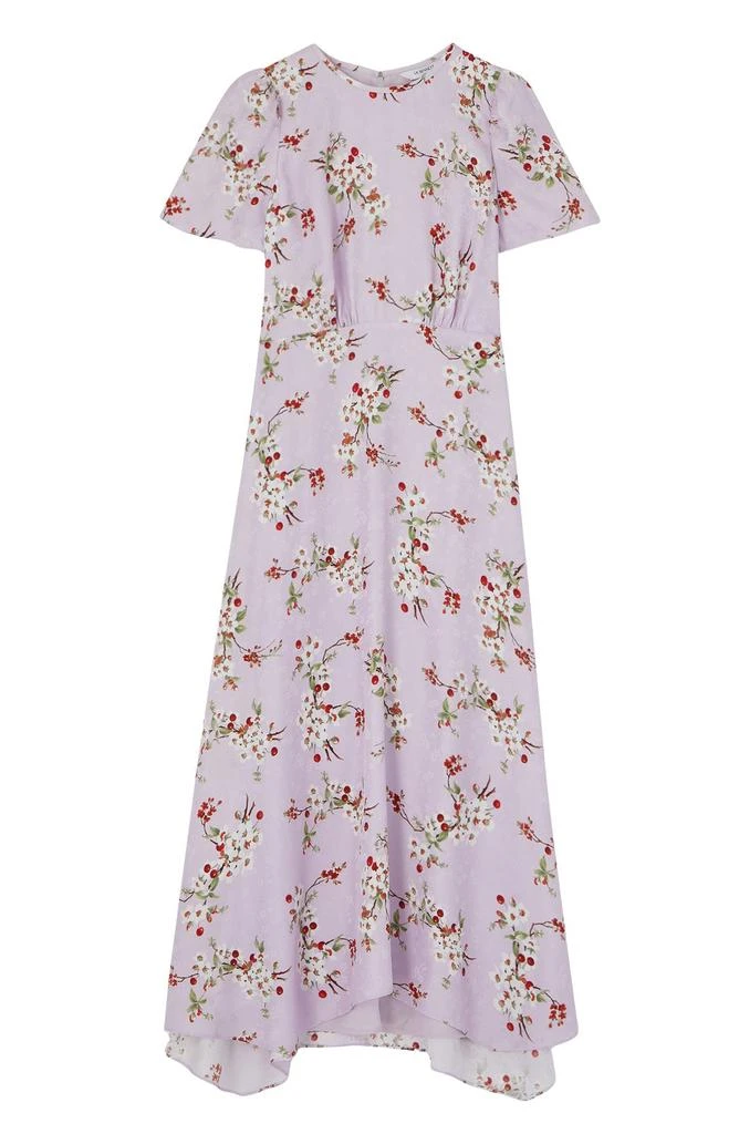 LK Bennett Boyd Cherry Blossom Silk Midi Dress 4