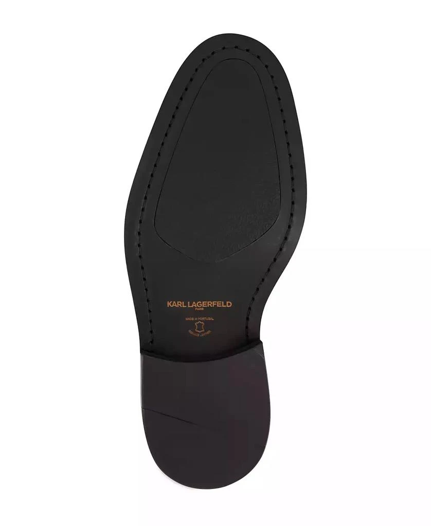 Karl Lagerfeld Paris Men's White Label Leather Cap Toe Dress Shoes 4