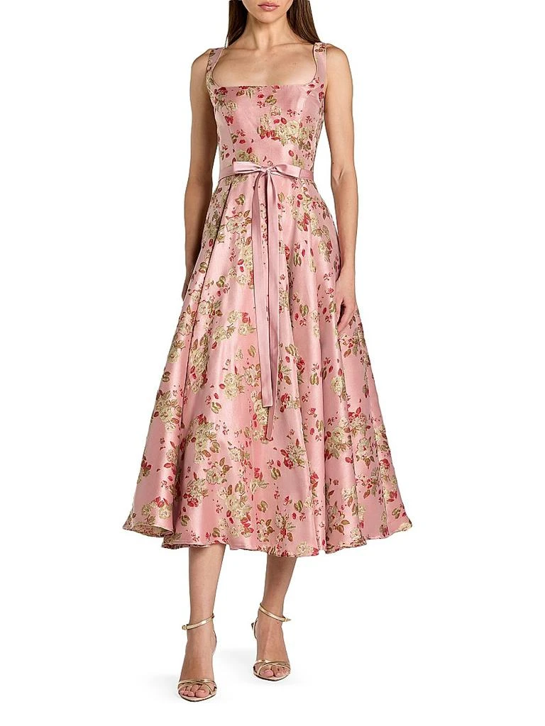 knee length dresses for ladies Rebecca Embroidered Midi Dress