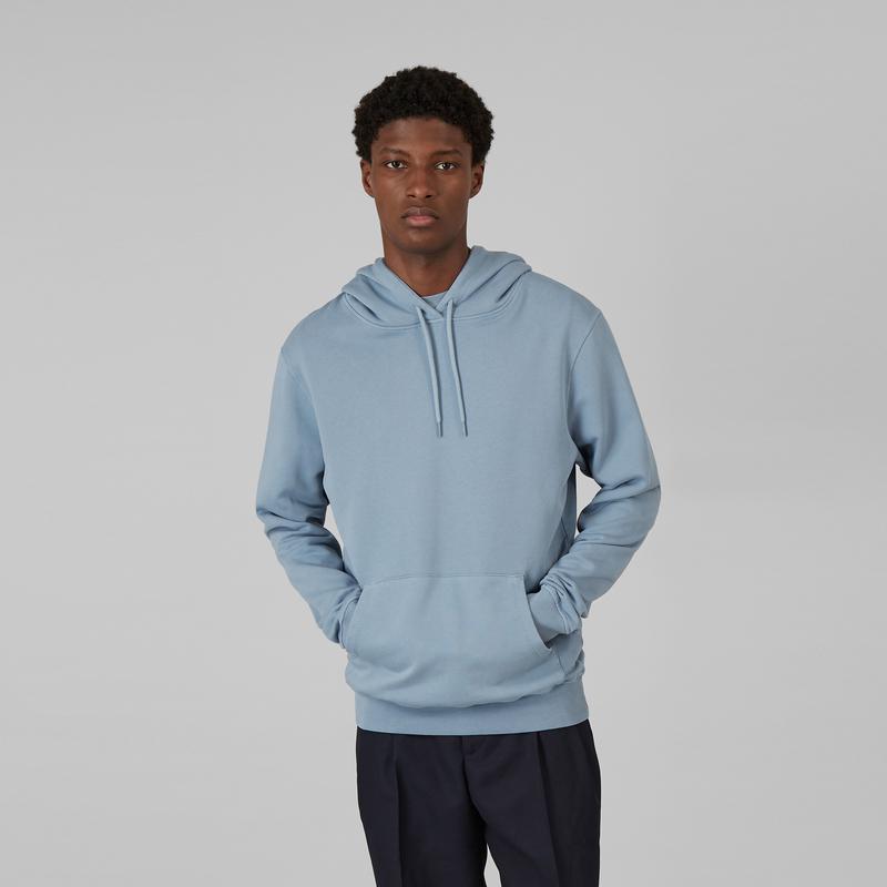 L'Exception Paris Thick hoodie in organic cotton Faded Denim L'EXCEPTION PARIS