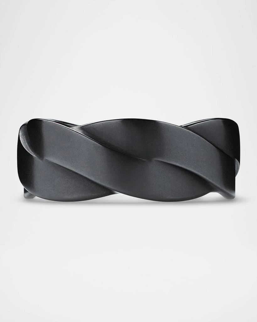 David Yurman Men's DY Helios Band Ring in Black Titanium, 9mm 8