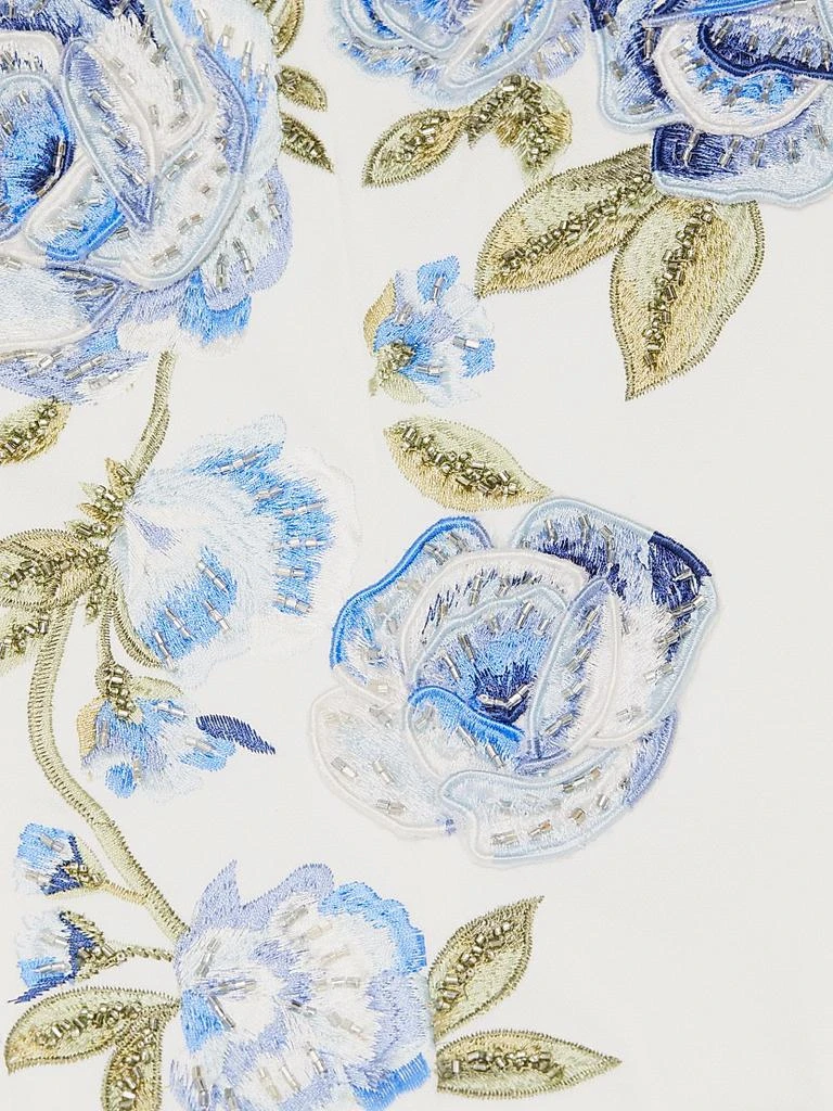 Alice + Olivia Cece Floral Embroidered Crop Top 7