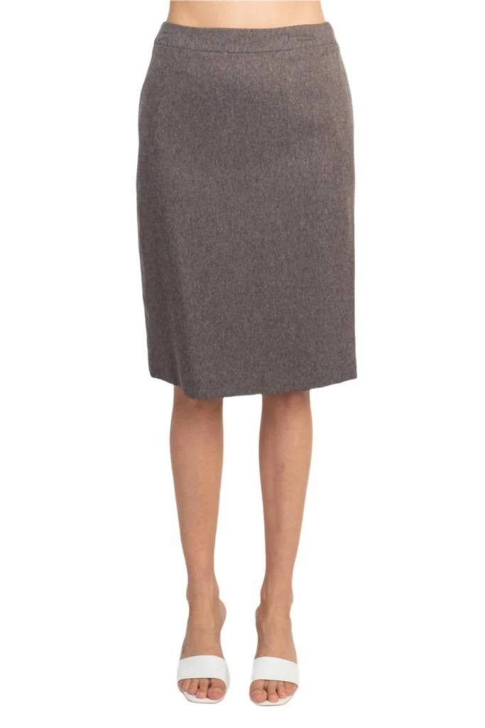 NYP Suits Nyp Suits - Crew Neck 3-button Slit Back Crepe Skirt Set 5