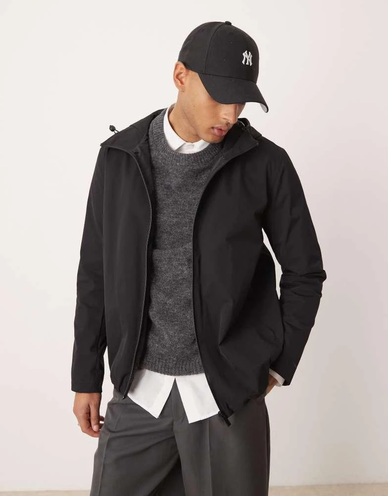 Calvin Klein Calvin Klein Tech twill hooded jacket in ck black 1