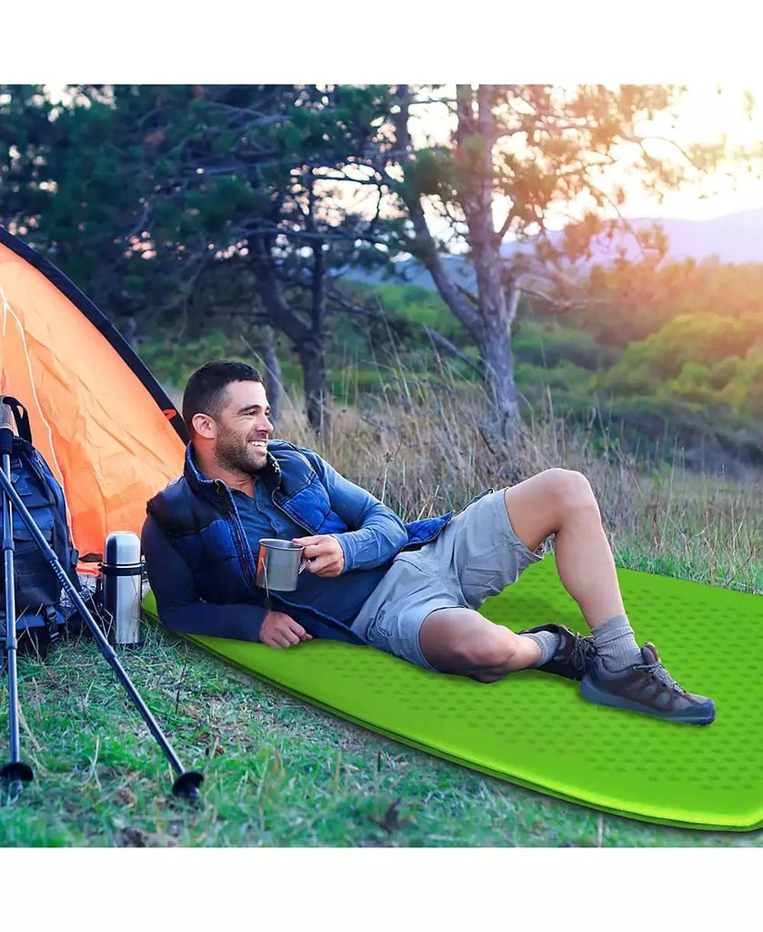 Costway Inflatable Sleeping Pad, Self Inflating Camping Mattress 2