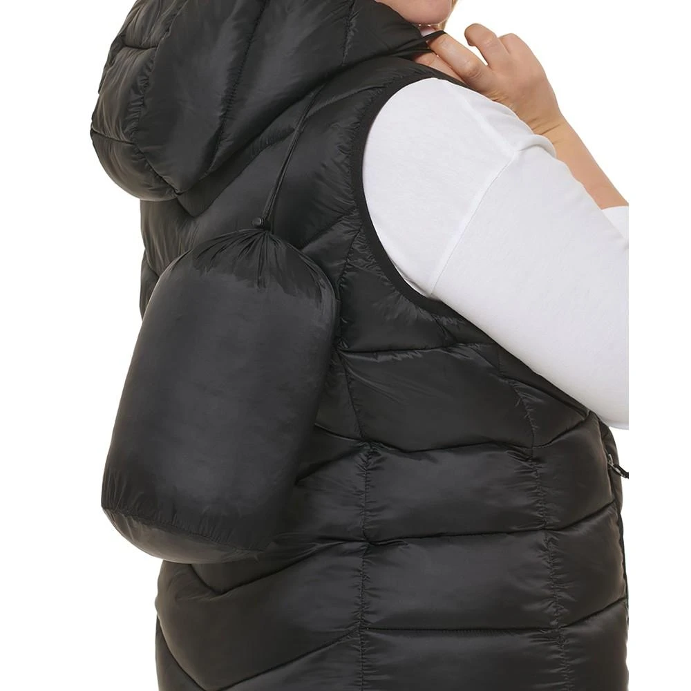 Charter Club Women's Plus Size Packable Hooded Puffer Vest, Created for Macy's 4