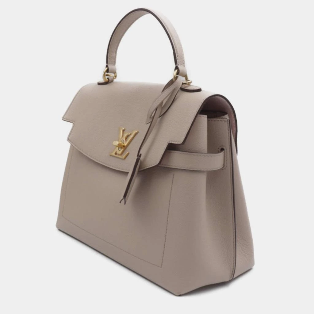 Louis Vuitton Louis Vuitton Gray Leather Lockme Ever MM Top Handle Bag 2