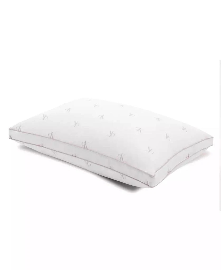Calvin Klein Monogram Logo Density Collection Cotton Pillow, Standard/Queen 1