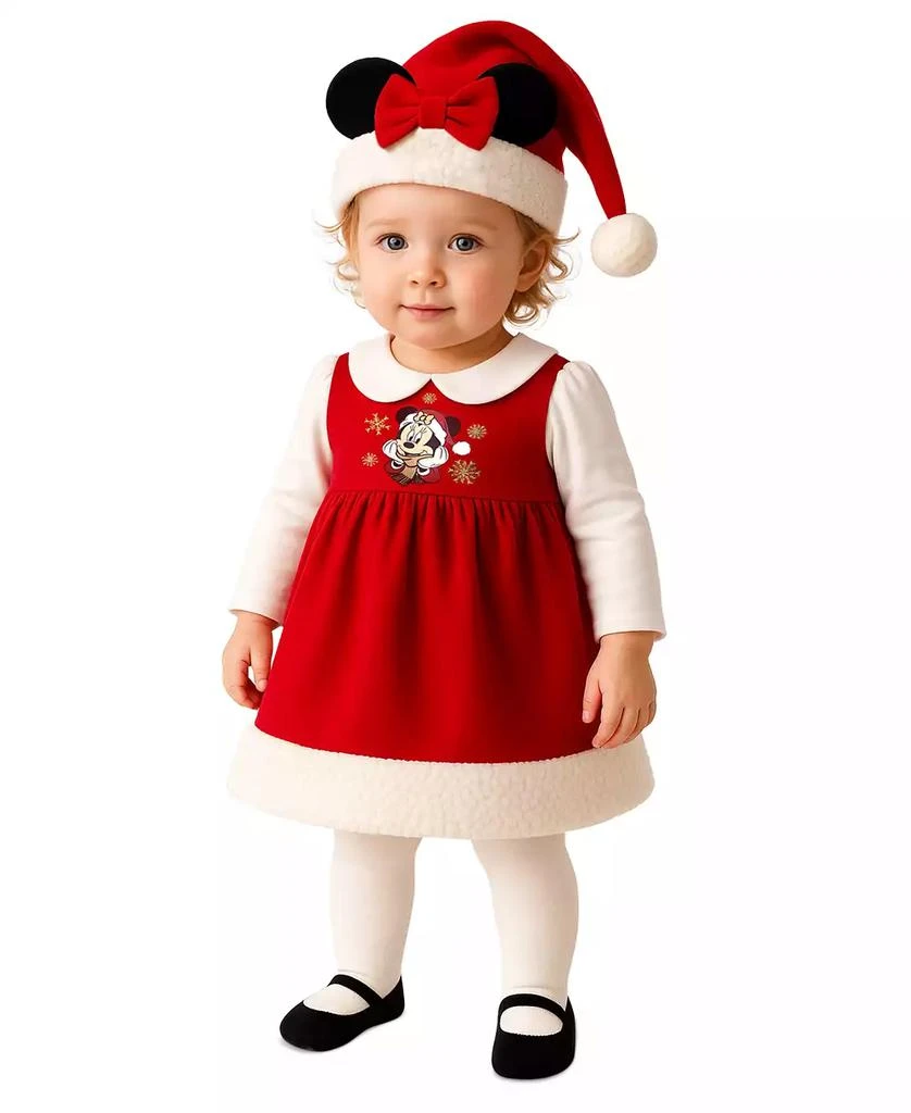 Shop Baby Girls' Minnie Mouse Holiday Dress, Tights and Hat, 3-Piece Set on  Sale at BeyondStyle – Get 31% Off Baby Girls' Minnie Mouse Holiday Dress,  Tights and Hat, 3-Piece Set with