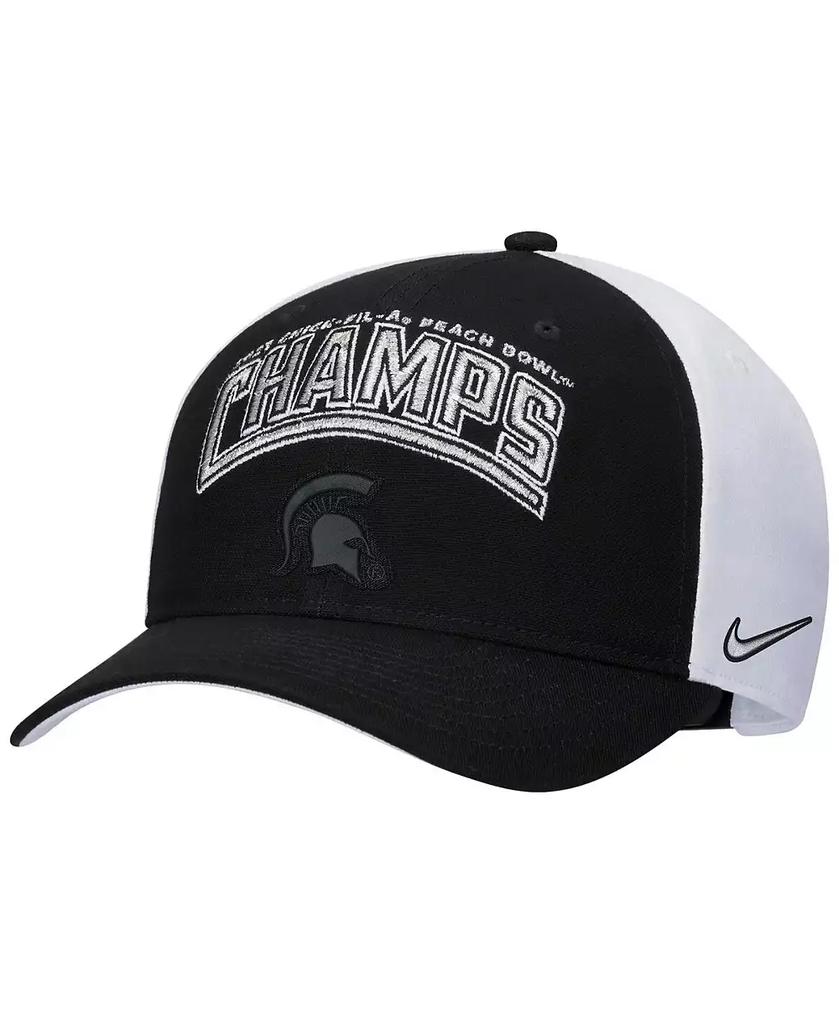 NIKE Men's Black Michigan State Spartans 2021 Peach Bowl Champions Locker Room Classic 99 Adjustable Hat