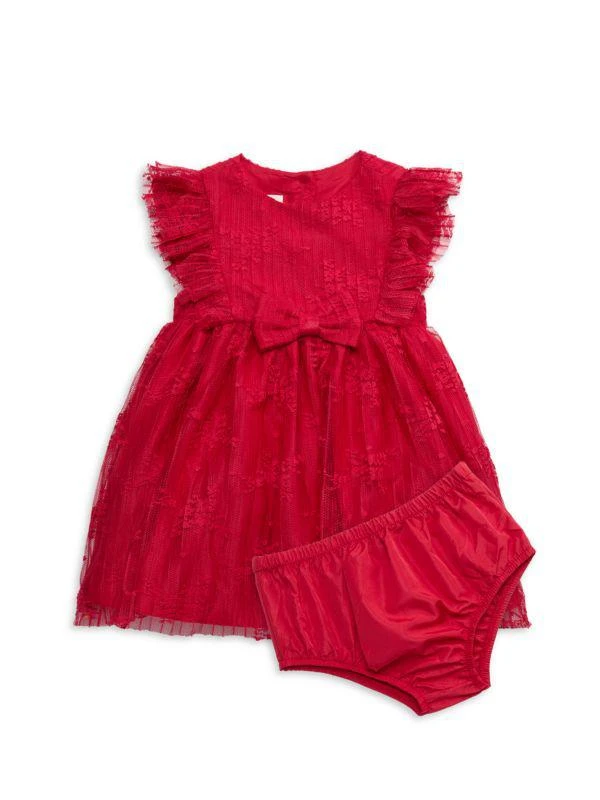 Pippa & Julie Baby Girl's Lara 2-Piece Lace Dress & Bloomers Set 1