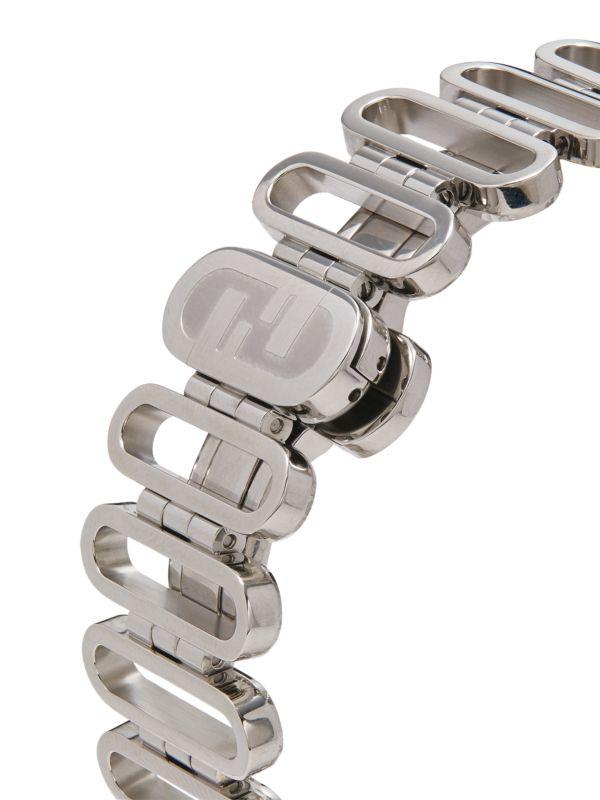 【FENDI】O'Lock Diamond Watch ツートーンブレスレット Fendi O'lock Two Tone Stainless Steel & 0.18 TCW Diamond