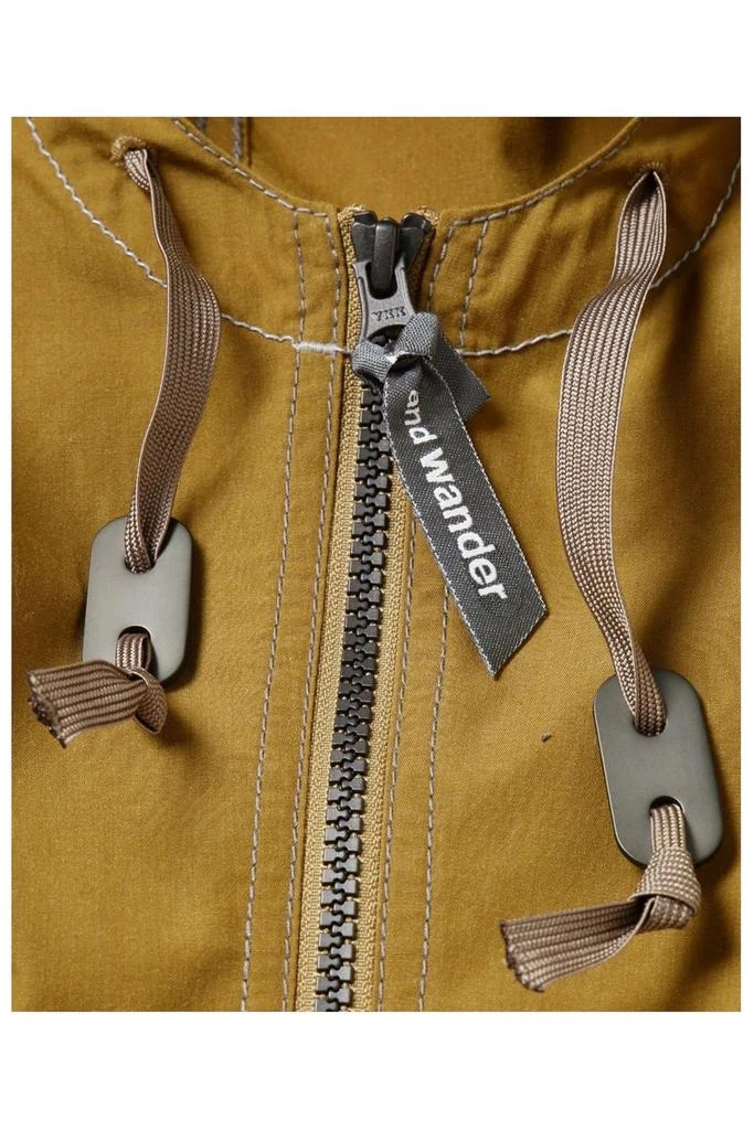 And Wander And Wander Logo Printed Hooded Jacket 2