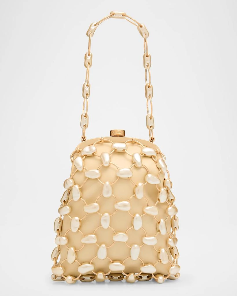 Cult Gaia Brielle Faux Pearl Top-Handle Bag 1
