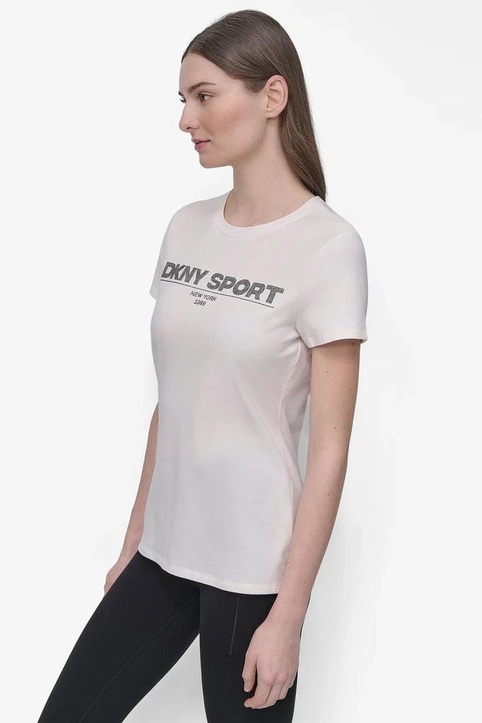 DKNY DKNY SPORT RHINESTONE LOGO CREW NECK TEE 3