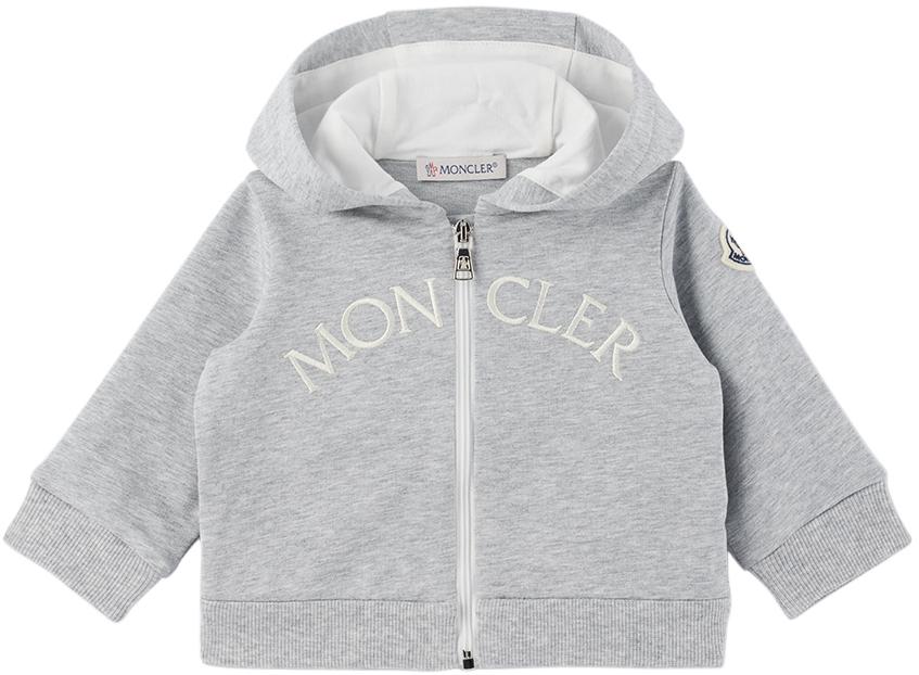 Moncler Baby Gray Zip Hoodie - Hoodies - Compare Prices from