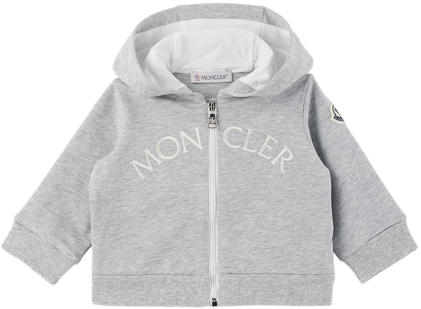 Moncler Baby Gray Zip Hoodie 1