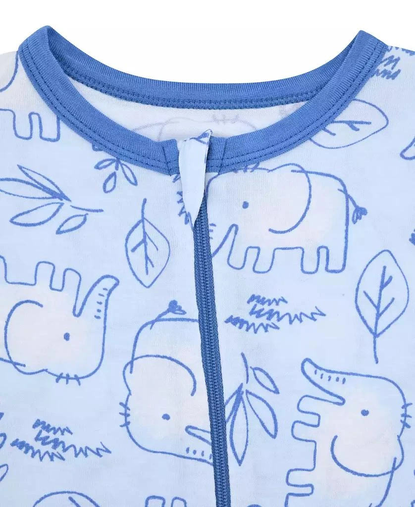 Max & Olivia Baby Boys Print Coverall with Convertible Foot 2
