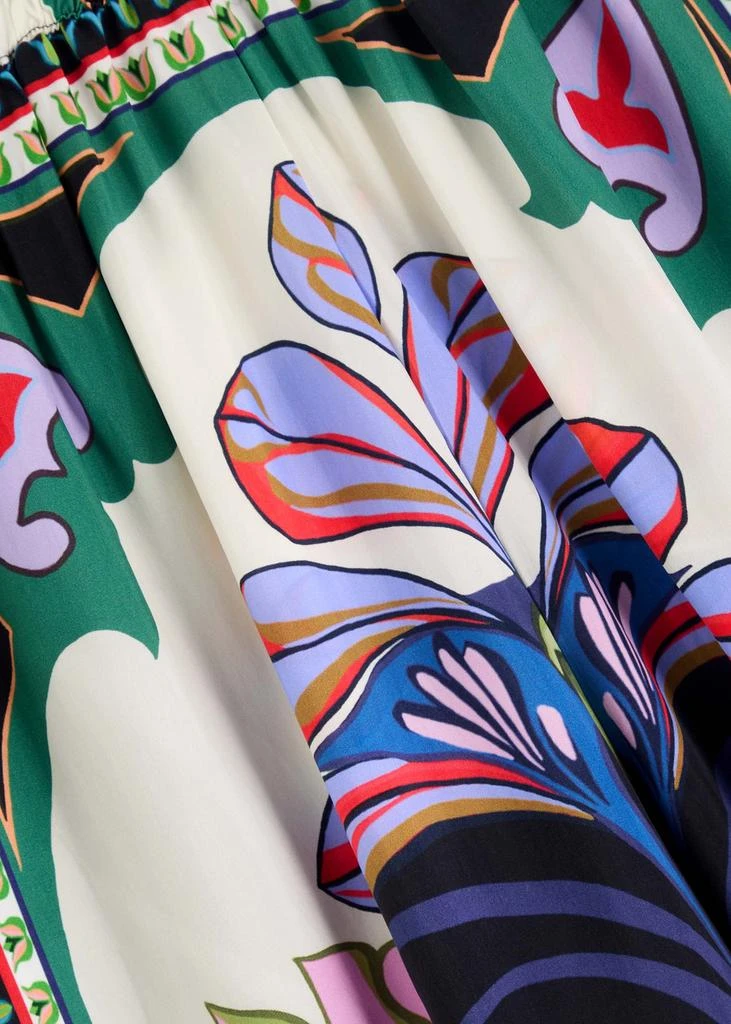 LUG VON SIGA Madison printed wide-leg satin trousers 5