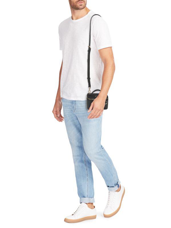 Tumi Lex Mini Leather Train Case Crossbody