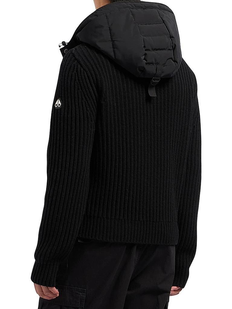 Moose Knuckles Maple Hybrid Mixed-Media Bomber Jacket 6