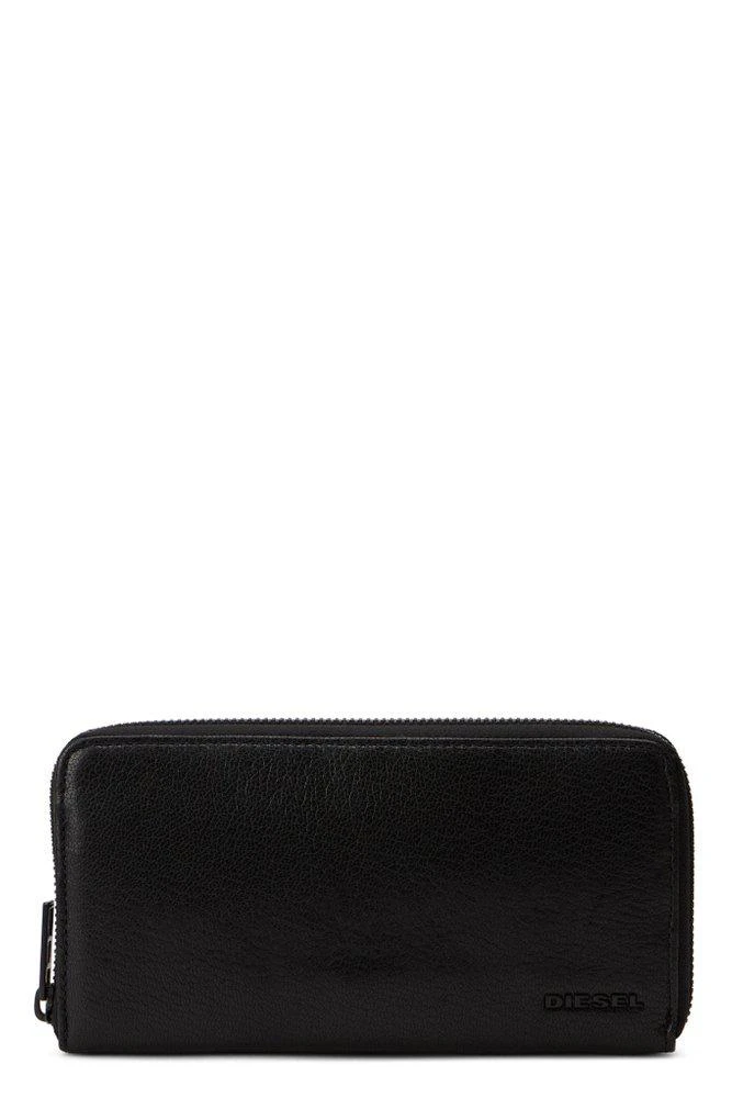 Diesel Diesel Logo Embossed Zip-Around Wallet