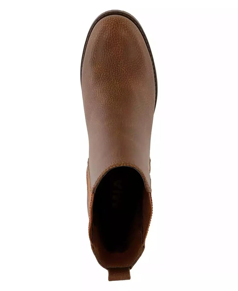 MIA Women's Jody Lug Sole Wide-Width Chelsea Booties 4