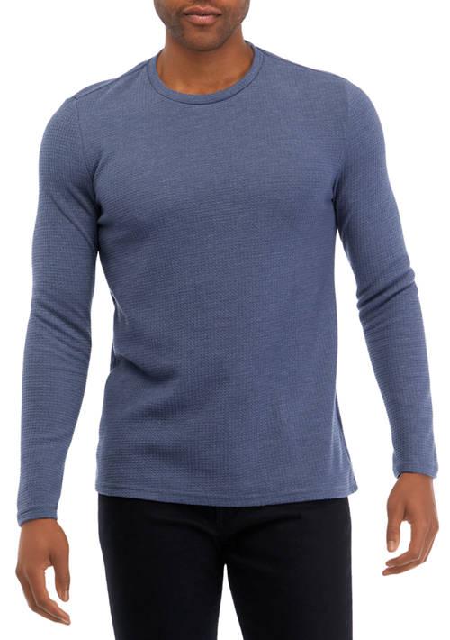 Magaschoni Mens Crew Neck Pullover Knit Sweater