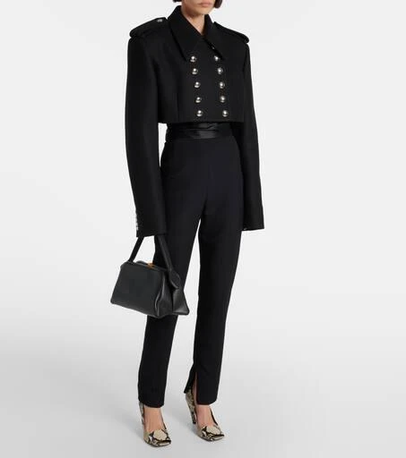 Khaite Leara cropped wool-blend jacket 2