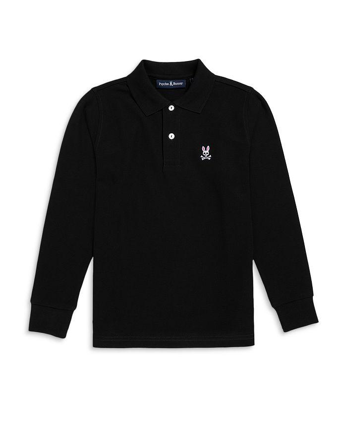 Psycho Bunny Unisex Long Sleeve Polo Shirt - Little Kid, Big Kid