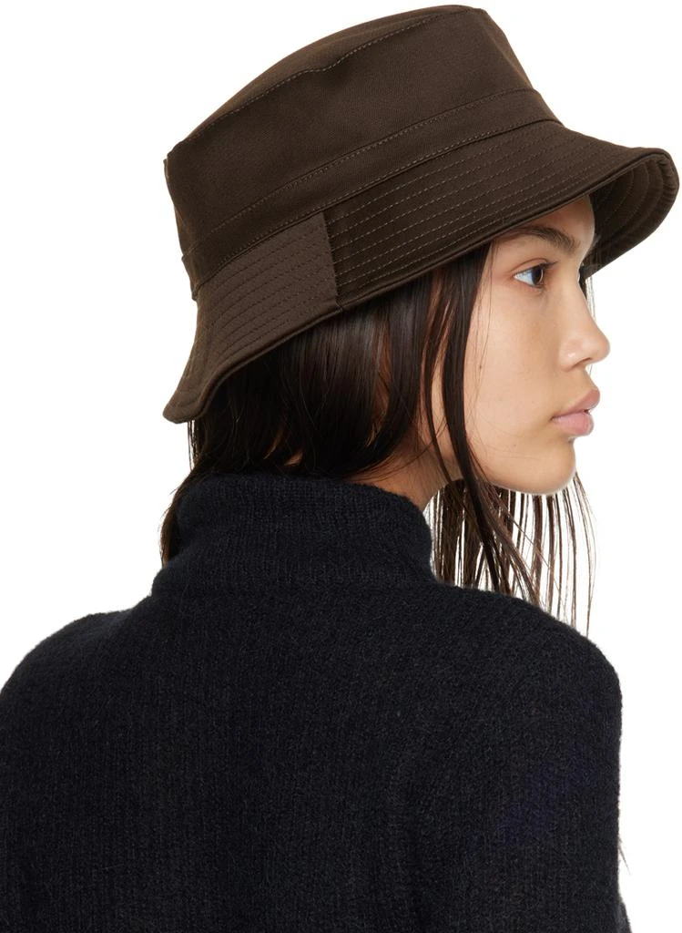 Our Legacy Brown Mother-Of-Pearl Bucket Hat 3