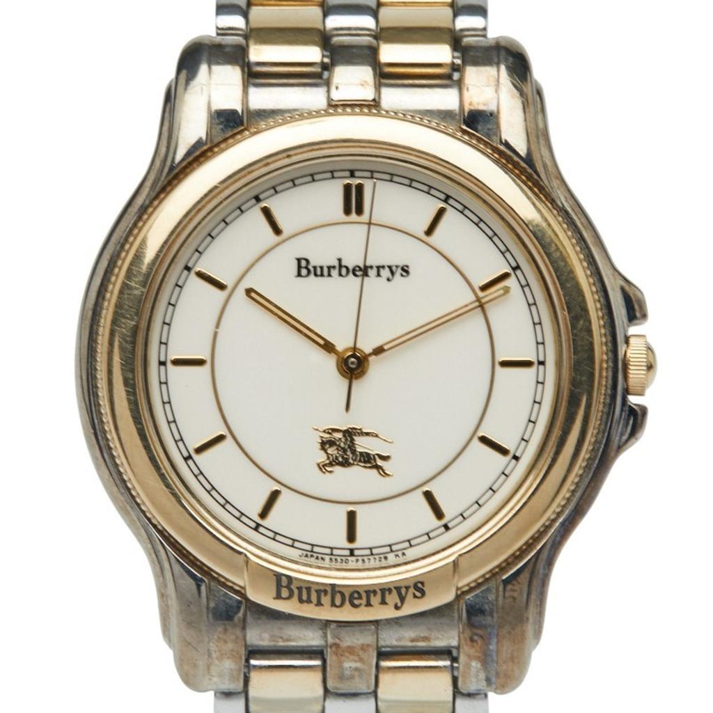 Burberry gold Plated Stainless Steel Wristwatch (Pre-Owned)