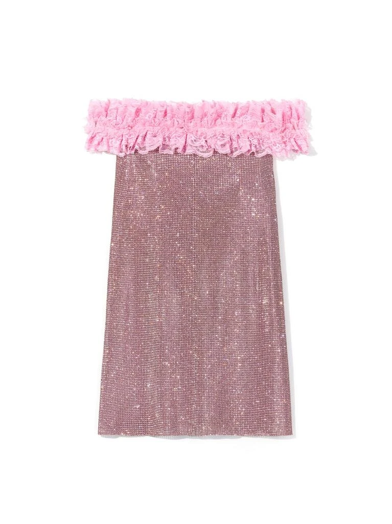 strapless open back dress Persephone Wrap Dress S