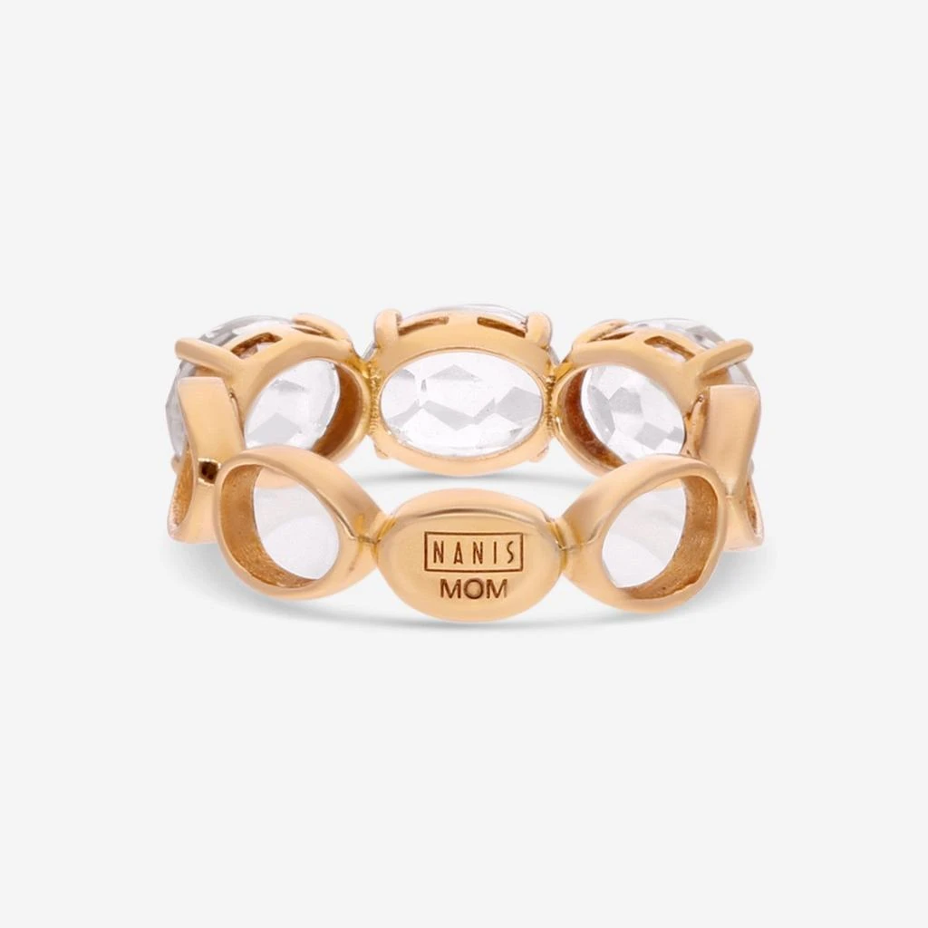 Nanis Nanis 18K Yellow Gold Rock Crystal Ring Sz. 7  AH18-565 3