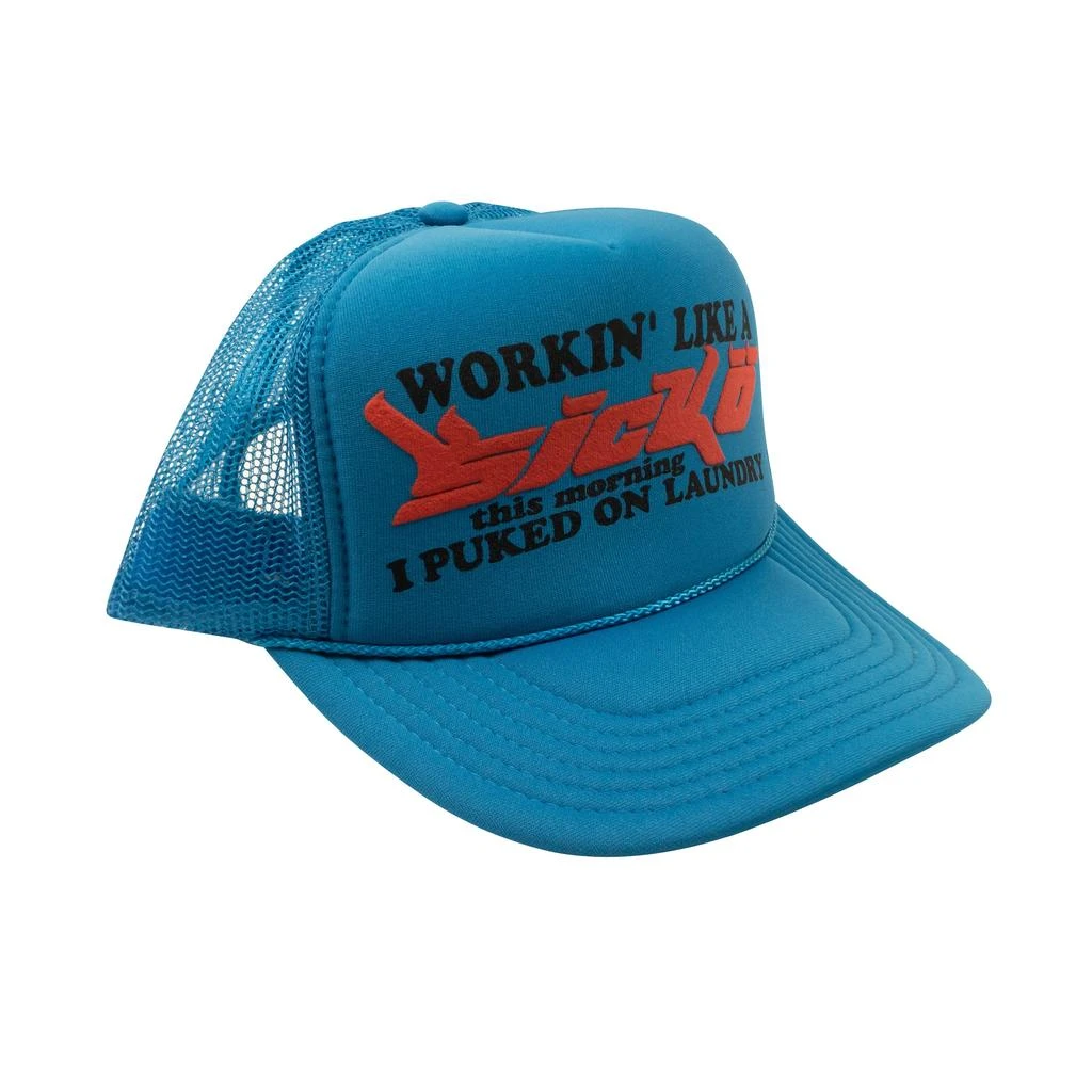 Sicko Teal Working Like a  Trucker Hat 1