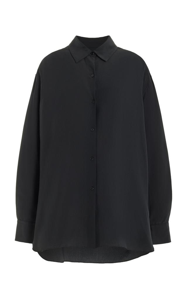 NILI LOTAN NILI LOTAN - Julien Silk Shirt - Black - S - Moda Operandi