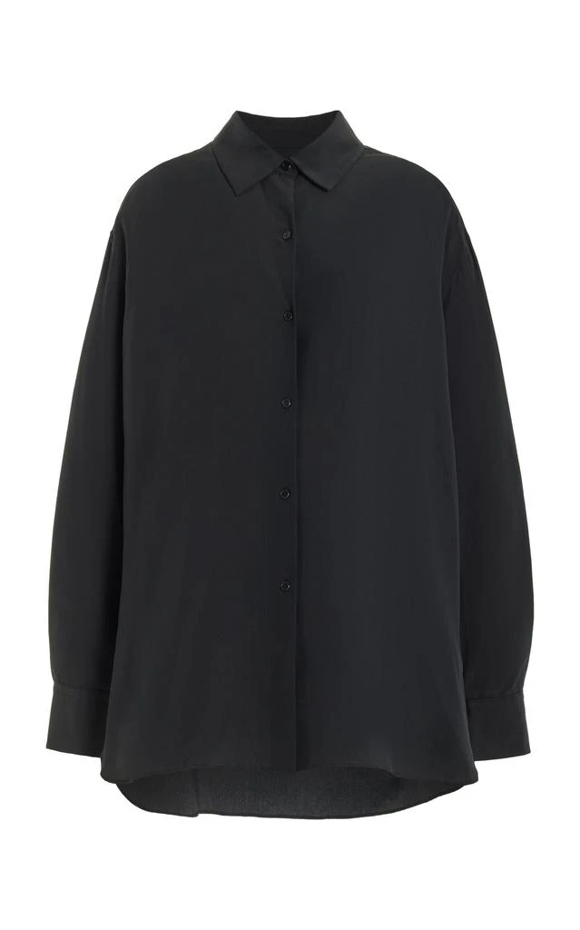 NILI LOTAN NILI LOTAN - Julien Silk Shirt - Black - S - Moda Operandi 1