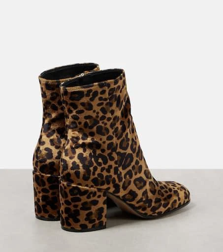 Gianvito Rossi Joelle 70 leopard-print velvet ankle boots 2