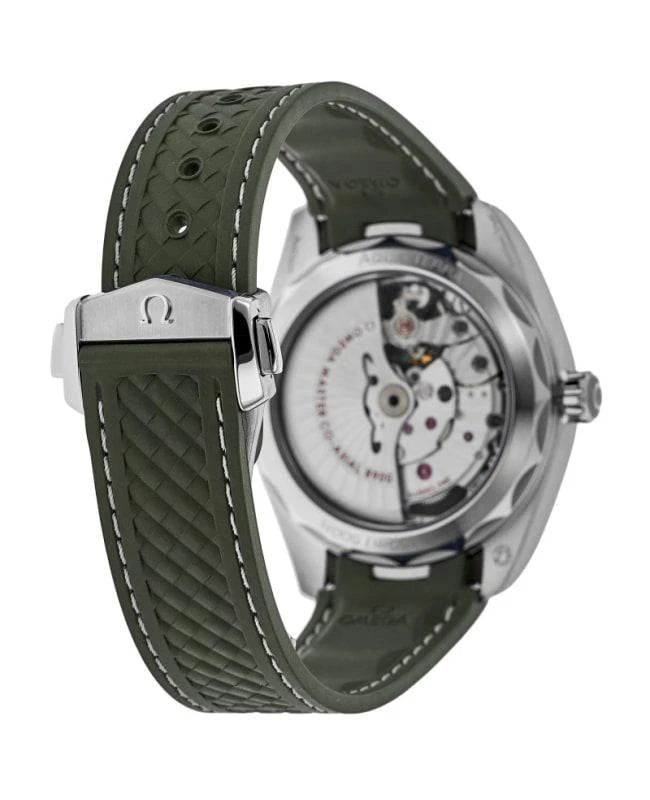 Omega Omega Seamaster Aqua Terra 150m Master Co-Axial Automatic Green Dial Rubber Strap Men&apos;s Watch 220.12.38.20.10.001 4