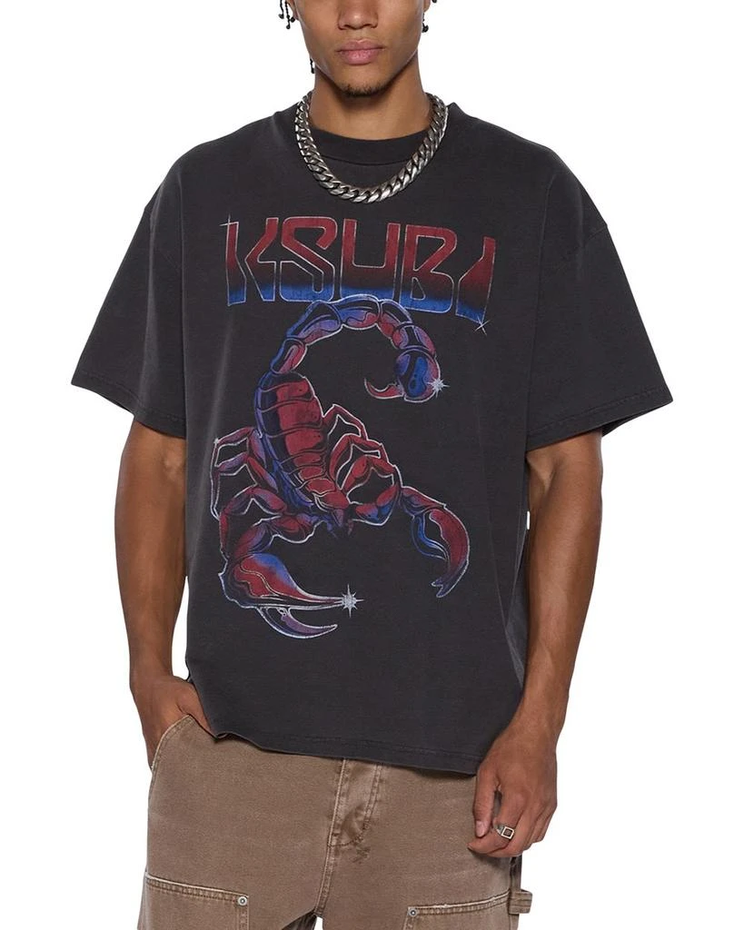 Ksubi Venom Ekcess Faded Oversized Graphic Tee 1