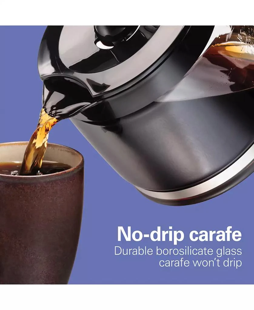 Hamilton Beach 12-Cup Compact Programmable Coffee Maker 7