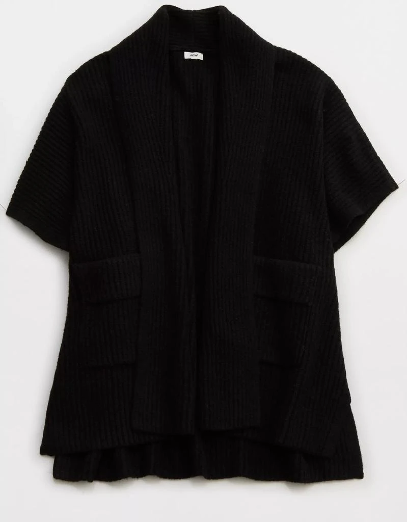 Aerie Aerie Shawl Collar Sweater Cape 3