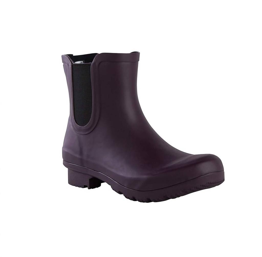 roma Women's Chelsea Rain Boots In Eggplant