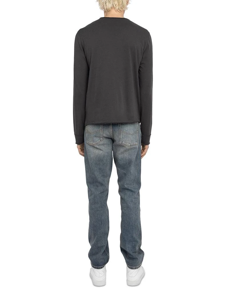 ZADIG & VOLTAIRE Monastir Long Sleeve Split Collar Tee 3