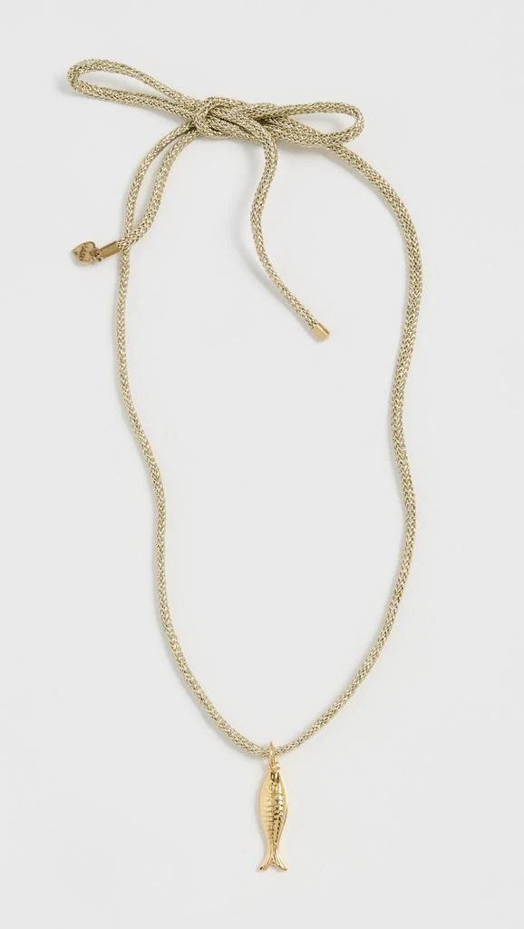 HART Gold Metallic Necklace Cord and Fish Charm 1