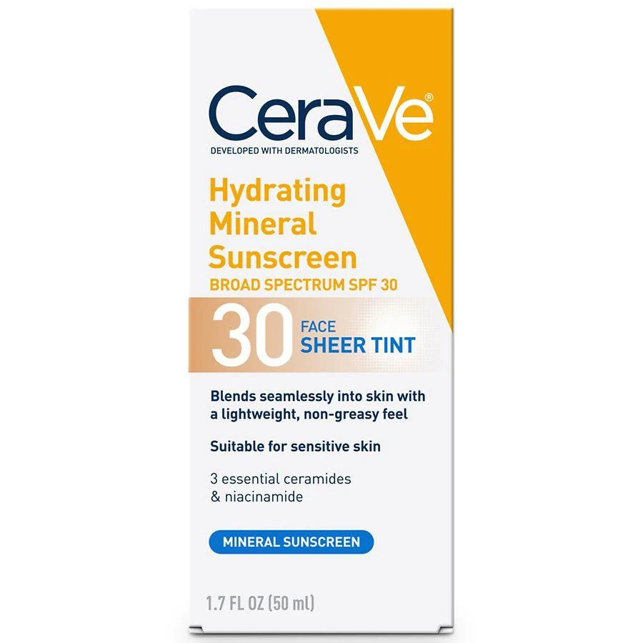 CeraVe Hydrating Mineral Sunscreen SPF 30 for Face with Sheer Tint 3
