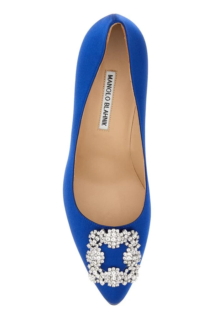 Manolo Blahnik Electric blue satin Hangisi pumps 3
