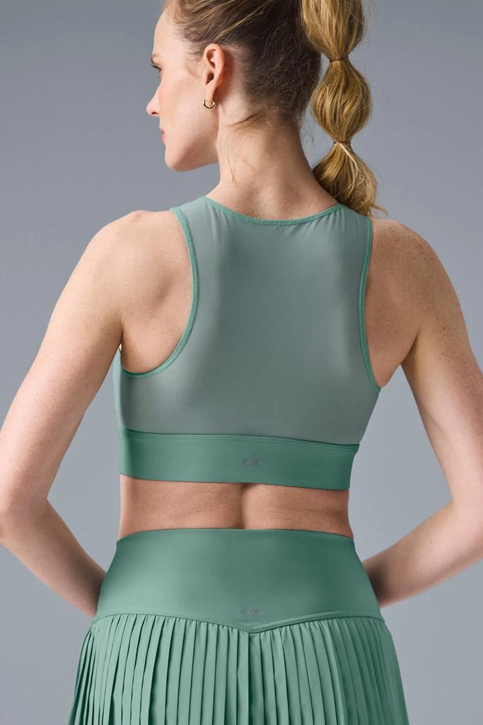 Alo Airlift Mesh Coastline Bra - Botanical Green 3